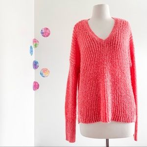 AEROPOSTALE oversized chunky pink sweater size small